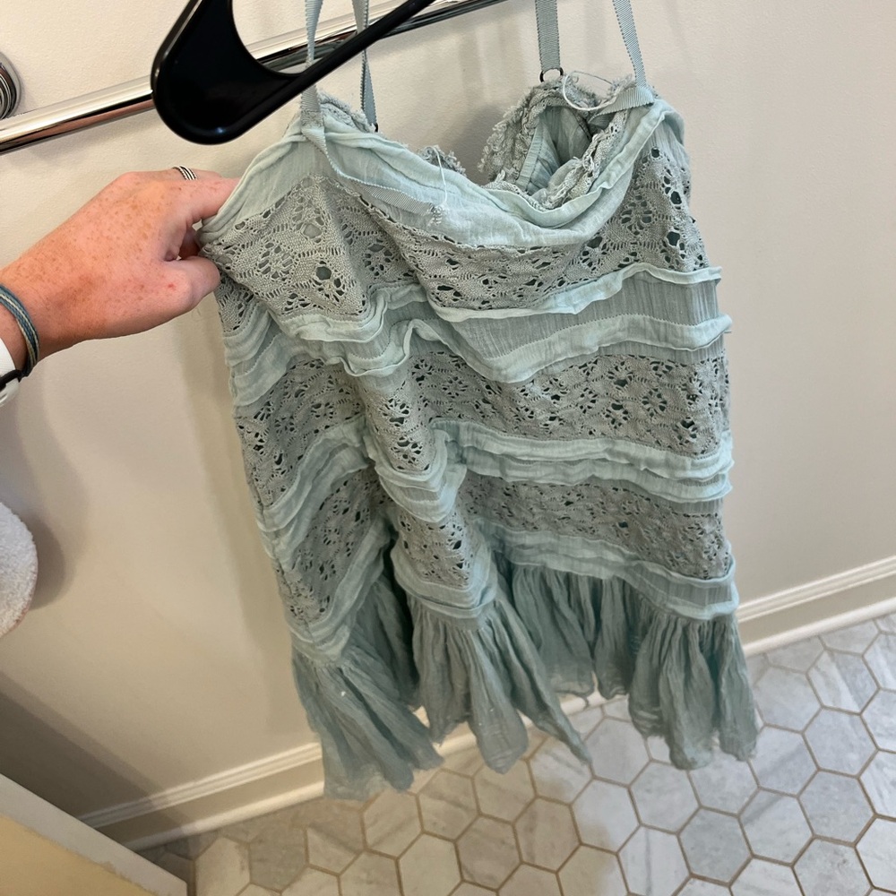 Teal Free People dress